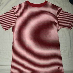 Zine Ranked Red & White Striped T-Shirt